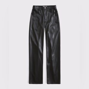 High Rise 90s Relaxed Vegan Leather Pant